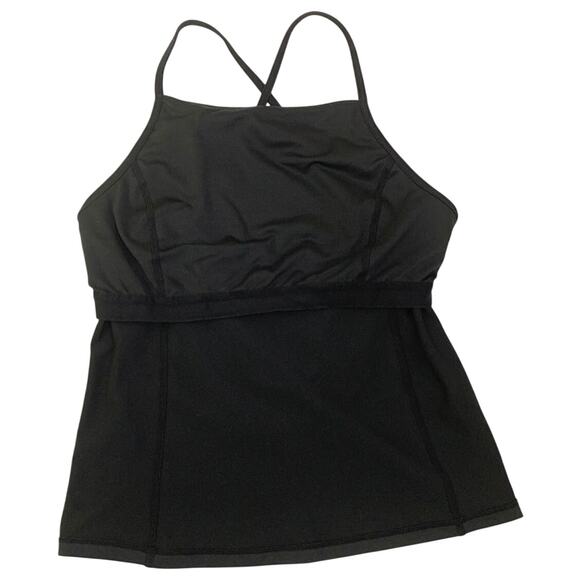 Free People Movement Womens Looking Heavenly Tank Black Strappy Back Size Small - Picture 10 of 16